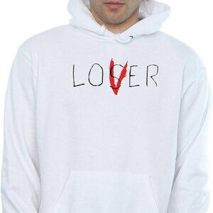It Men's Loser Lover Hoodie Large White